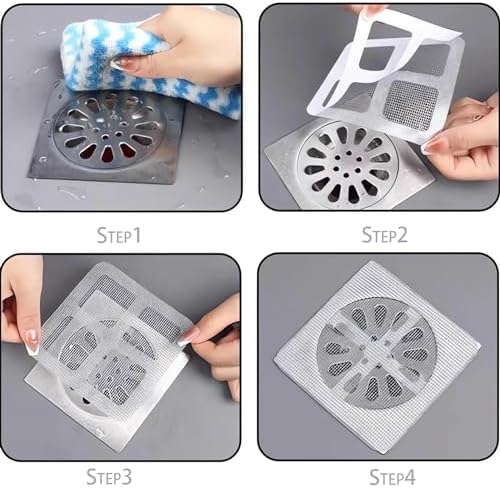 GYLCTOM Disposable Shower Drain Hair Catcher Sticker 30PC