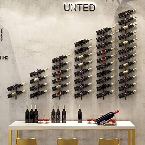 Simple Iron Art Wall Hanging Wine Rack 1