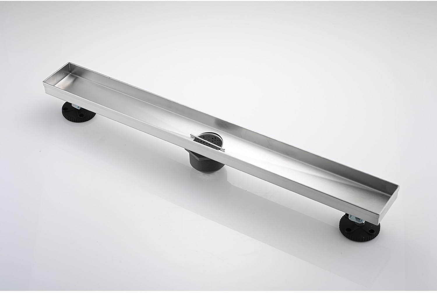 YLIEHS 28 Inch Linear Shower Drain with Hair Strainer