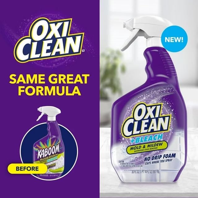 OxiClean Plus Bleach Mold Mildew Stain Remover 30 Fl Oz 2 Pack