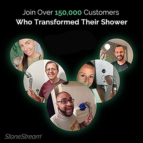 StoneStream EcoPower Handheld Shower Head with 3 Spray Settings