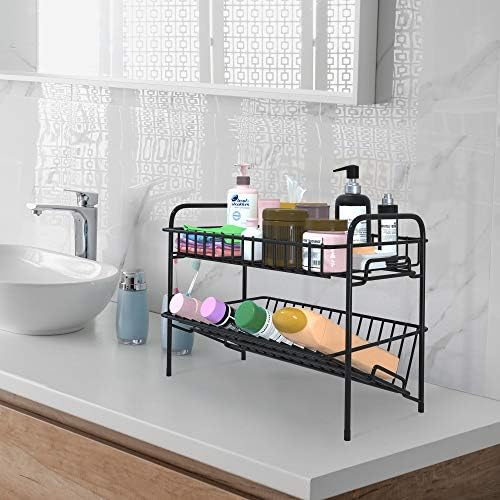 HengLiSam 2 Tier Spice Rack Organizer Black 1