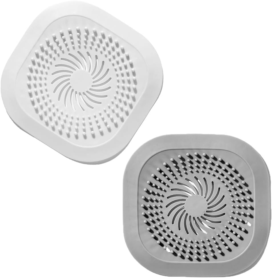 Pagabach Hair Catcher Silicone Drain Cover 2 Pack