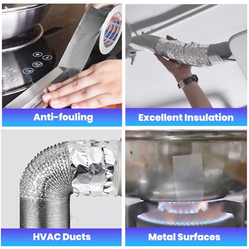 ADHES Premium Aluminum Foil Tape 2x210ft Heat Proof