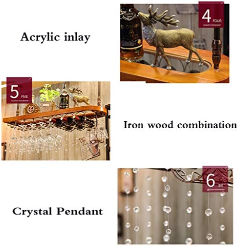 Ceiling Wine Rack with Adjustable Height and Multi-Layer Design