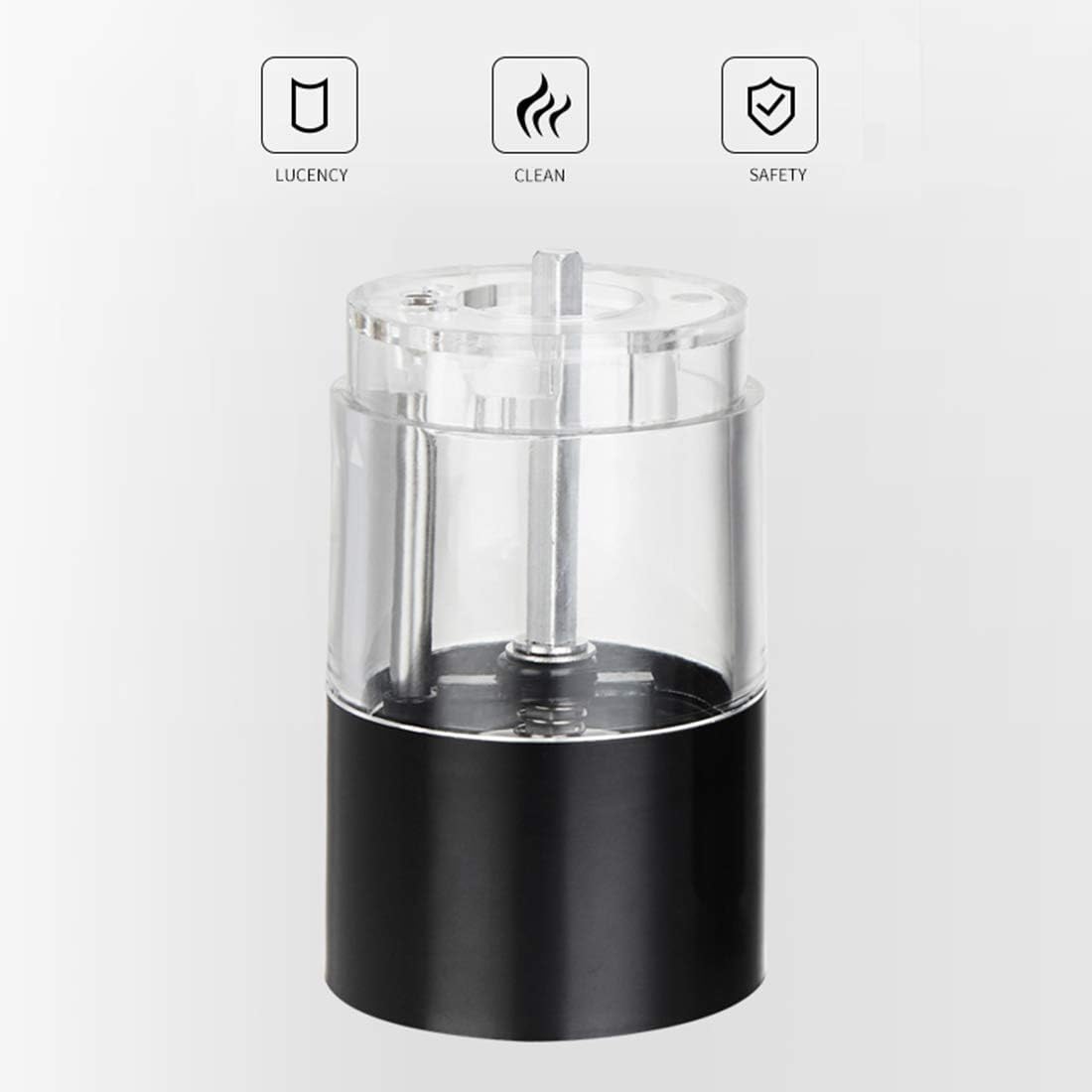 sdneNest Salt Pepper Shaker Set Stainless Steel Glass Body Adjustable Coarseness