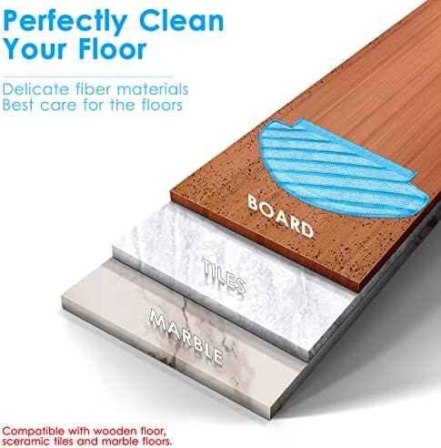 10 Pieces Chain Peak N10 Reusable Mop Pads for ECOVACS Robot Vacuums