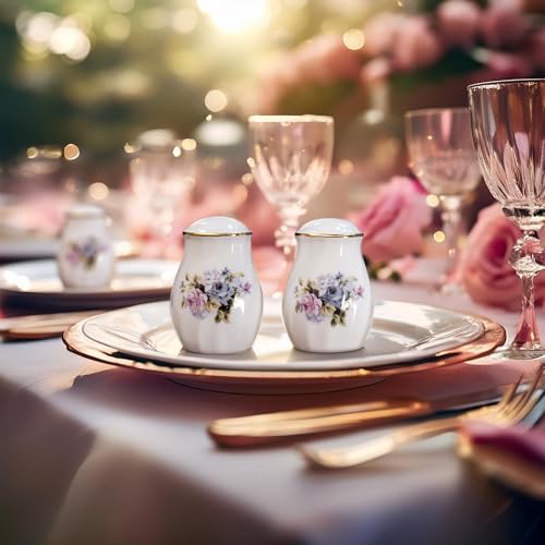 Lynns Paradise Serafina Floral Salt Pepper Shakers Set of 2