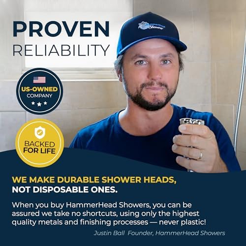HammerHead Showers Adjustable Chrome Shower Arm - 16 Inch All Metal