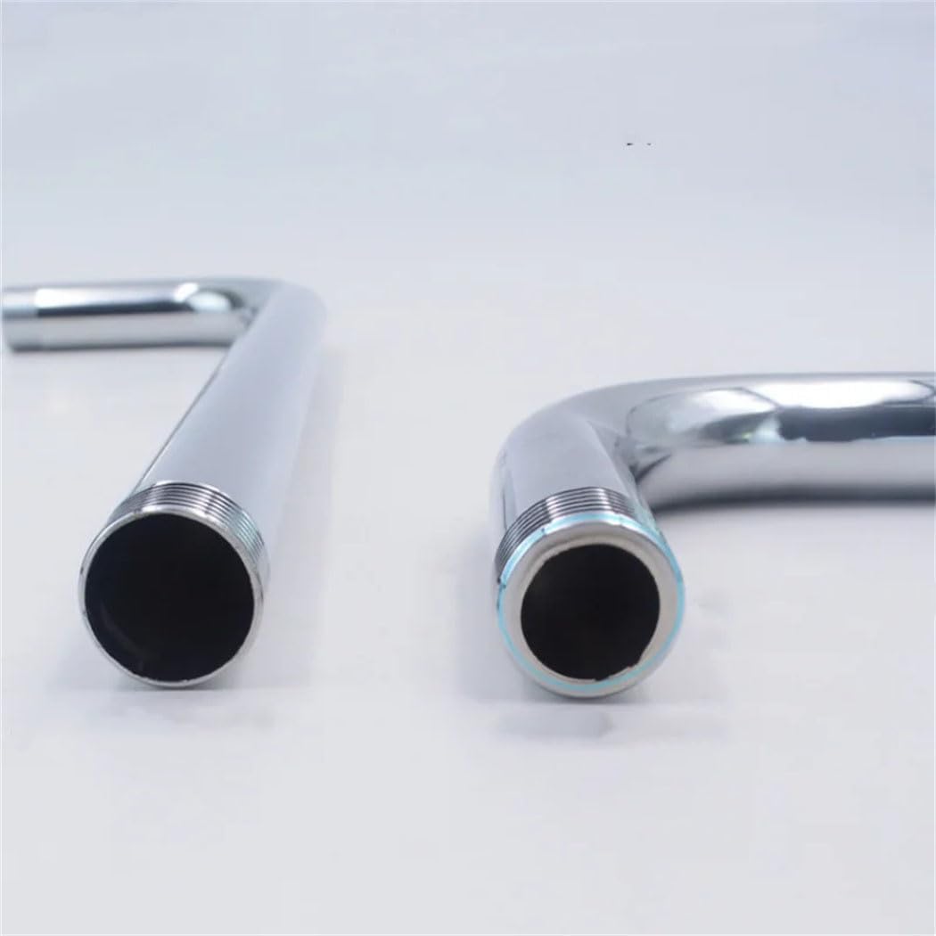 Stainless Steel Wall Mounted Shower Arm Holder - 28cm 45 Degree Extension