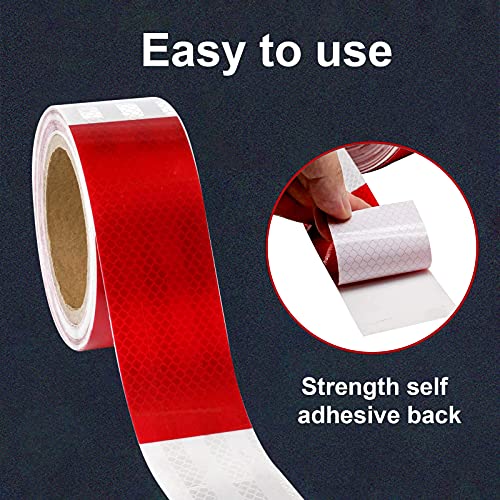 2 x 32 Reflective Safety Tape Red White