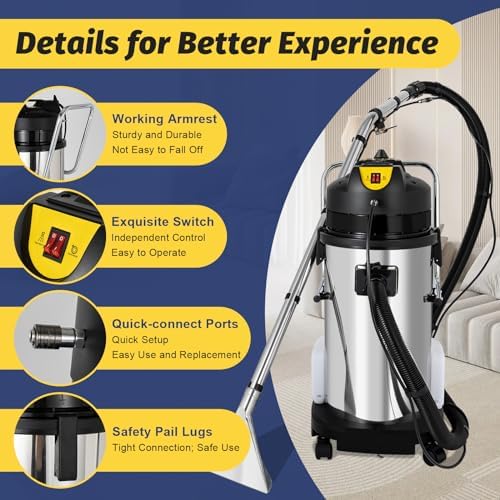 AKSDSGA 1000W 3 in 1 Carpet Cleaner Vacuum Machine