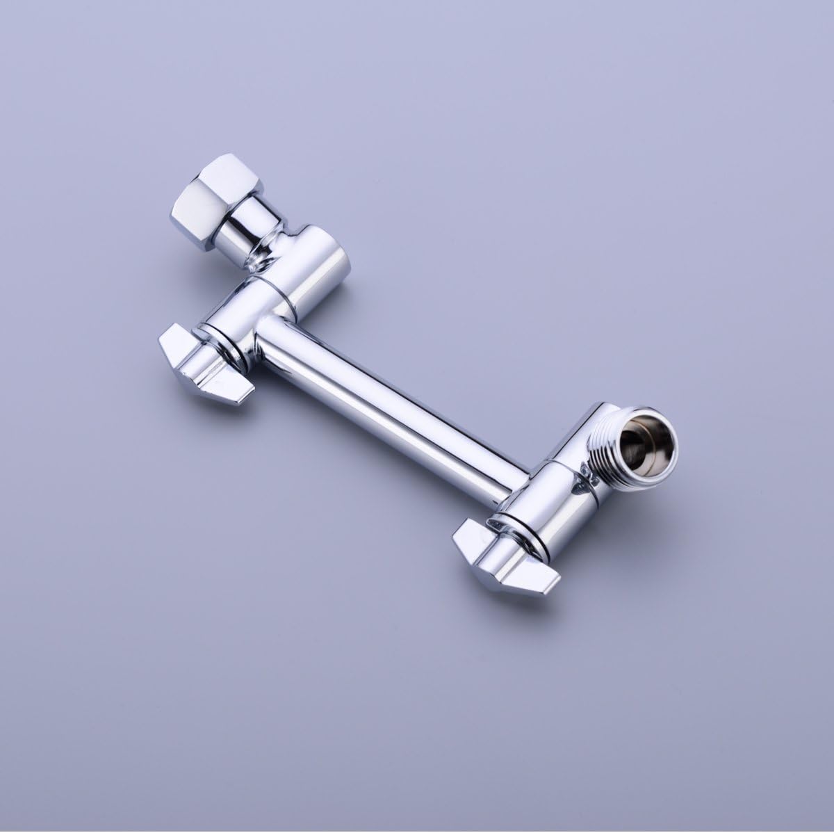 TRUSTMI 4 Inch Adjustable Brass Shower Arm Extension with Chrome Head