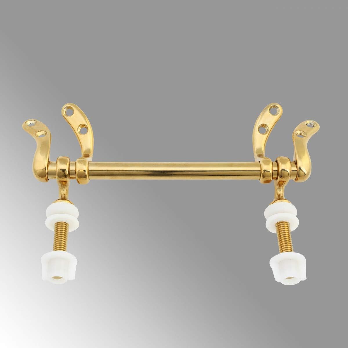 Adjustable Solid Brass Toilet Seat Hinge Replacement With Hardware