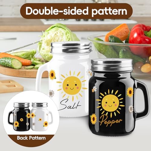 BSEROBS 2 Pack Sunflower Salt Pepper Shakers
