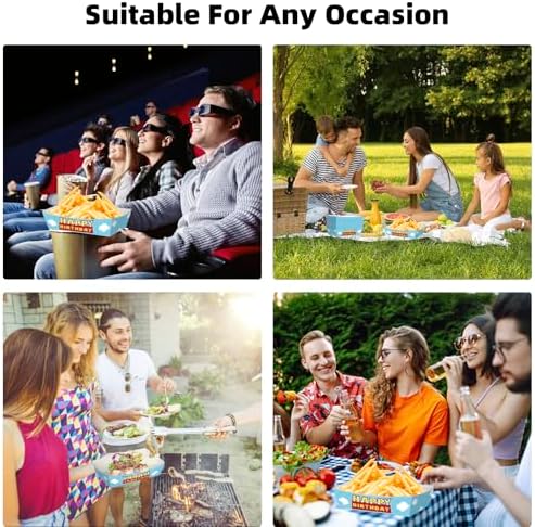 KERINGO 50 Pack Toy Inspired Story Food Trays 3Lb