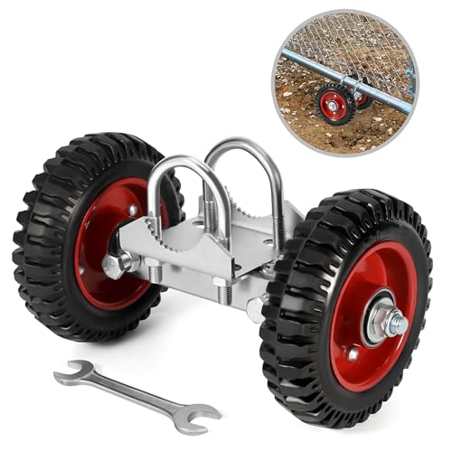 Rolling Gate 6 Inch Rubber Wheel with Double U-Bolts