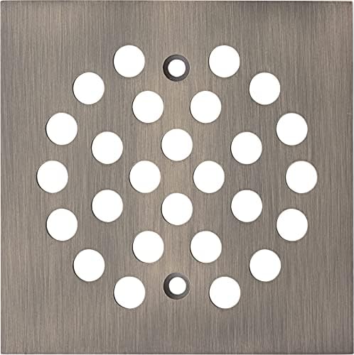 Bropury Square 4-14 Inch Shower Drain Cover Brushed Nickel