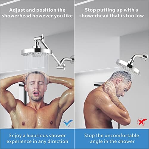 Nuodan 11 Inch Solid Brass Shower Arm Extension 1