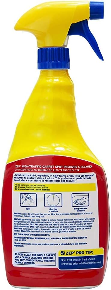 Zep High Traffic Carpet Cleaner - 32 Ounces Case of 12