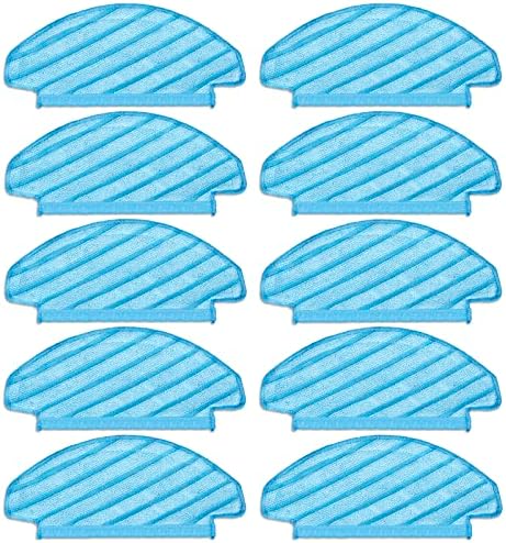 10 Pieces Chain Peak N10 Reusable Mop Pads for ECOVACS Robot Vacuums