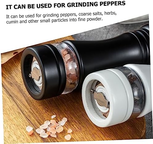 KICHOUSE Refillable Salt and Pepper Shaker Set 6 Inches Wooden 1