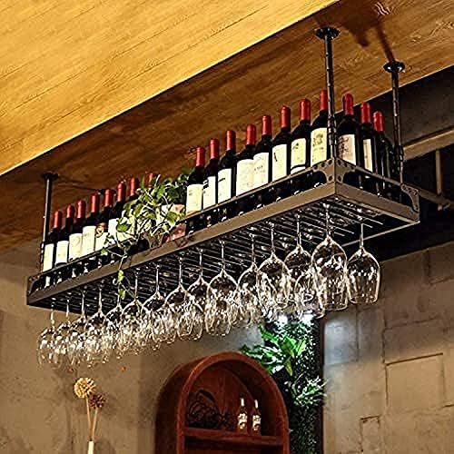Vintage Wall Mounted Wine Rack Iron Art