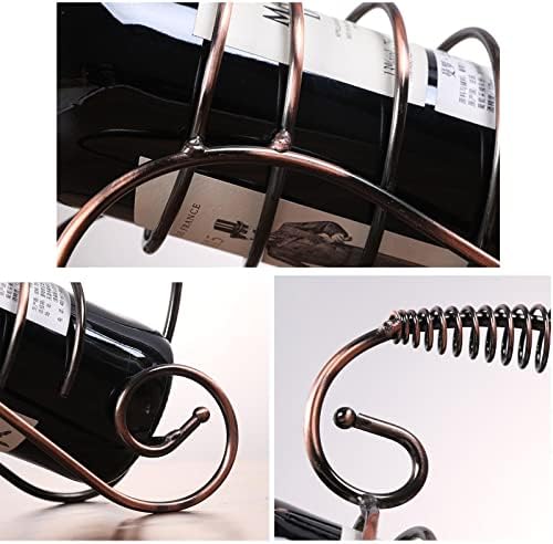 JUSHZ Iron Wine Rack with Strong Base and Elegant Design