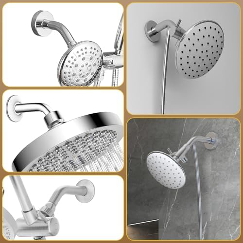 AccEncyc 6 Inch Stainless Steel Shower Arm Flange