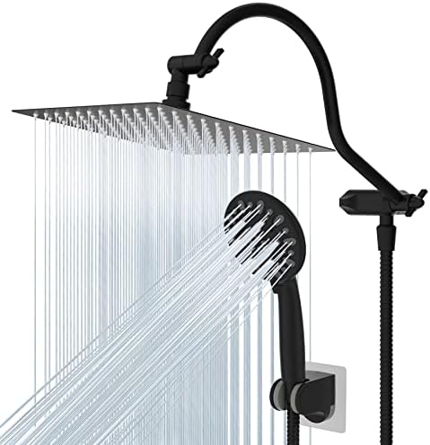 Hibbent All Metal High Pressure 7-Spray Shower Combo