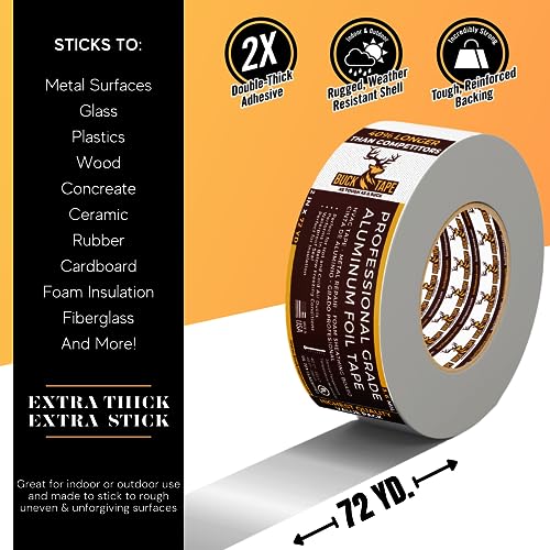 4 Pack Buck Heavy Duty Duct Tape 2 Inch x 216ft