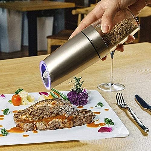 Electric Salt and Pepper Grinder Set with Gravity Sensor