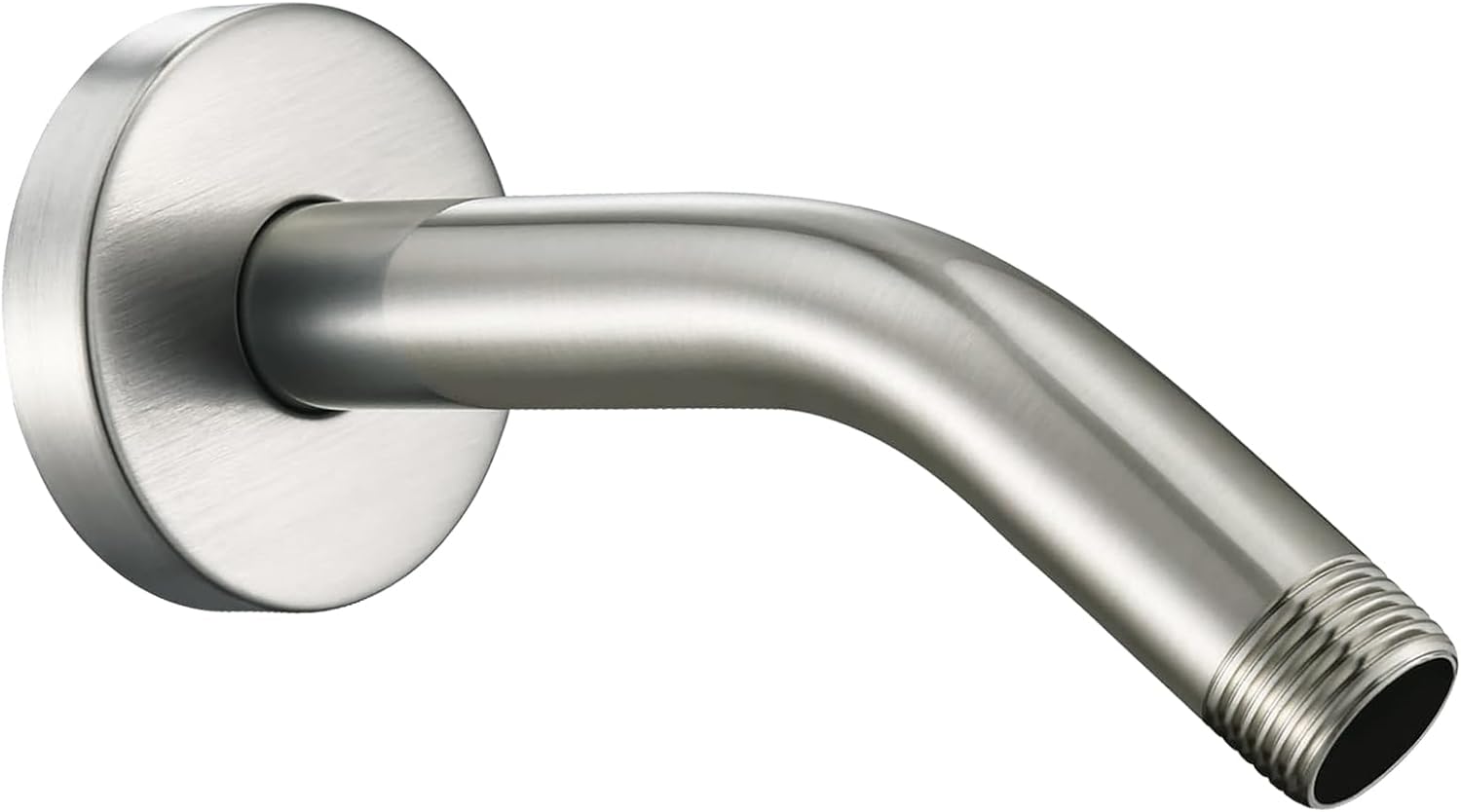 Nuodan 6 Inch Shower Arm with Flange Brushed Nickel 1