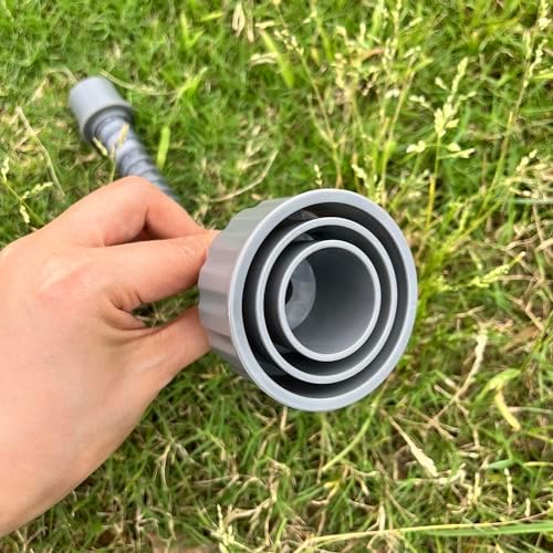 ZNTVW AC Drain Lines Cleaner Tool with Wet Vac Attachment Grey