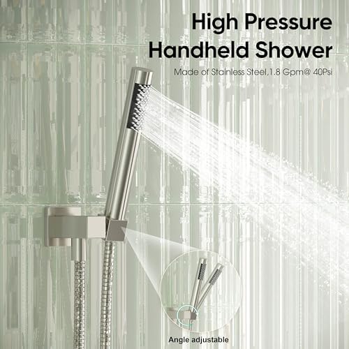 Esnbia Brushed Nickel Tub Shower System
