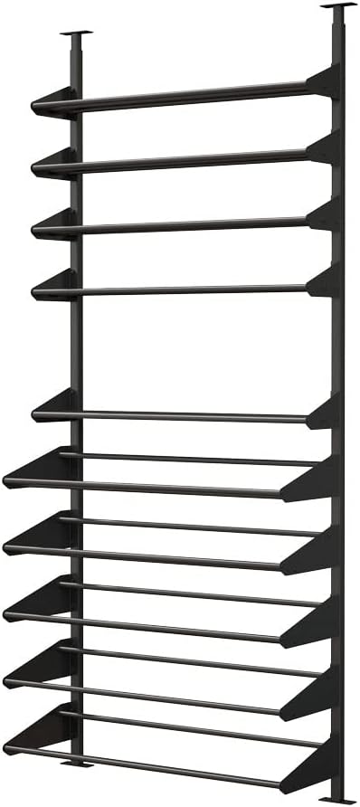 Showcase Wine Display - 84 Bottle Black Metal Rack
