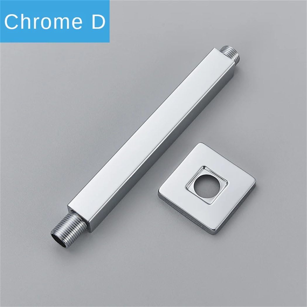 Durable Wall Mounted Shower Arm Chrome Brushed Nickel Matte Black