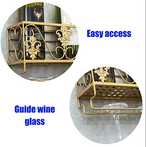 BOCbco Iron Art Wall-Mounted Wine Racks 25Cm10Cm
