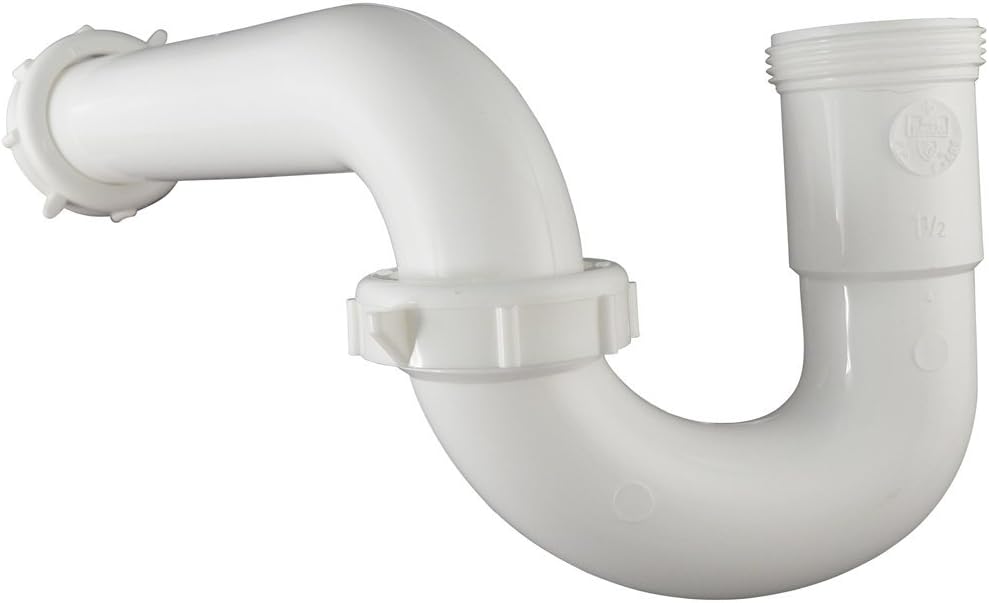 Keeney Plastic P-Trap with Reducer Washer White