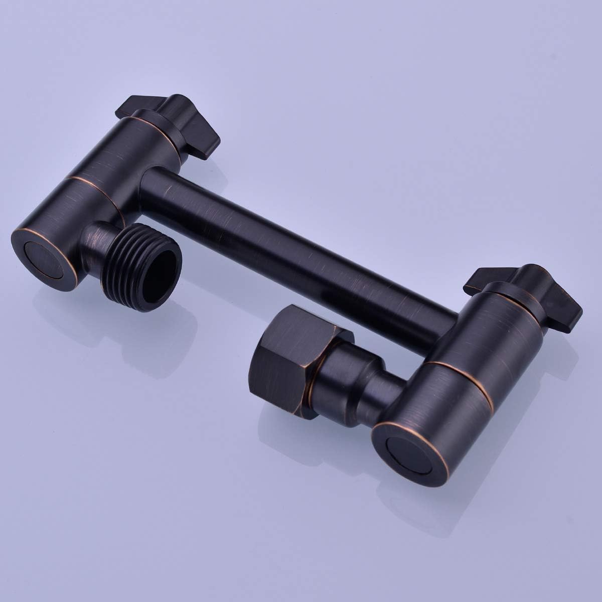 TRUSTMI 4 Inch Adjustable Shower Arm with Oil Rubbed Bronze Finish