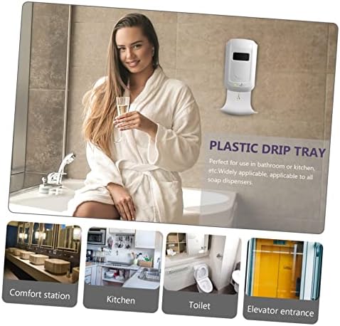 PRETYZOOM Wall Mounted Soap Dispenser Tray with Sponge Holder
