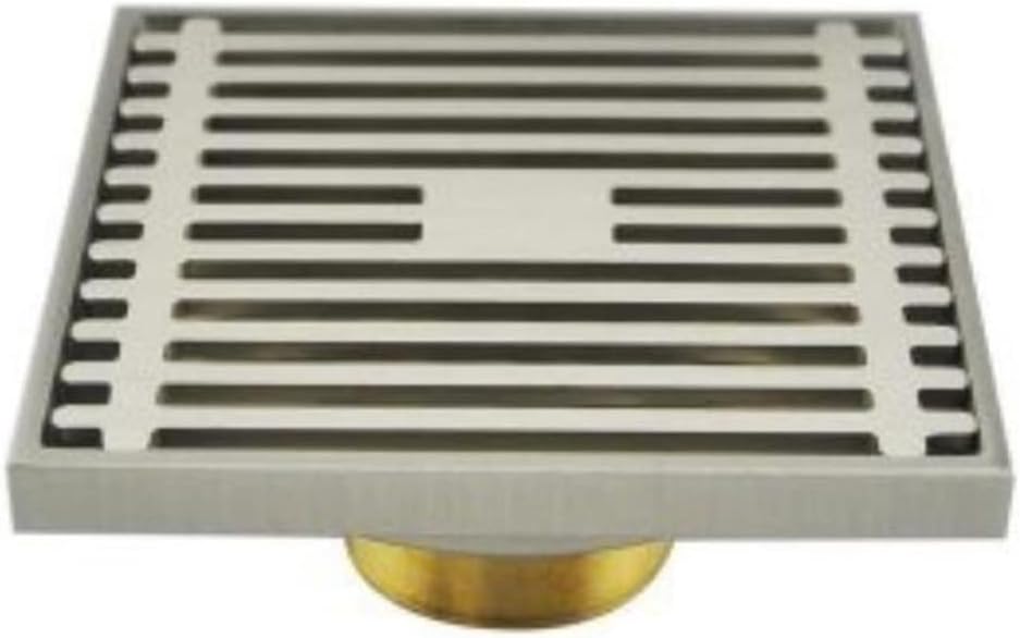 Square Floor Waste Grate in Antique Bronze or Chrome