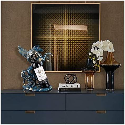 ALDEPO Wine Rack with Horse Art Design