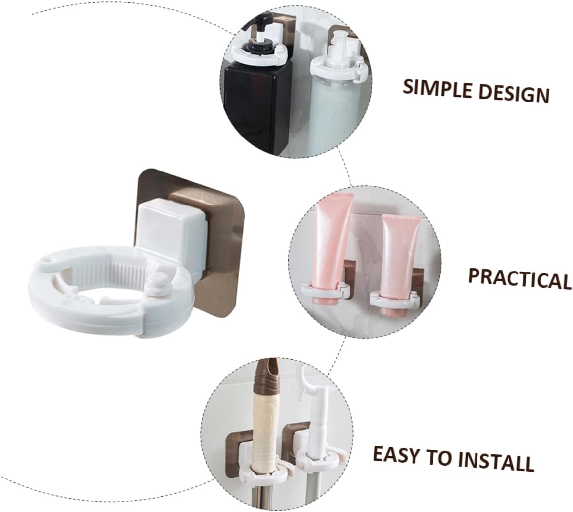 STOBAZA 3pcs Wall-Mounted Shower Gel Holders
