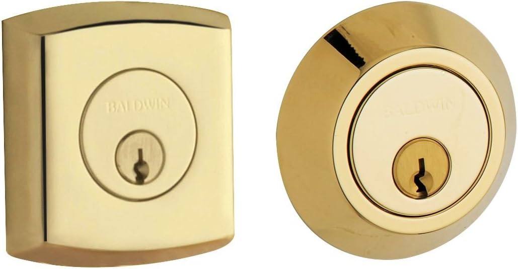 Baldwin 8286003 Deadbolt Lock Polished Brass 1