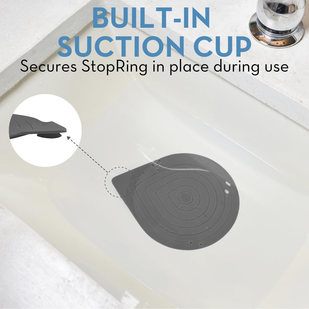 Shower Ring and Stop Ring Bundle Gray