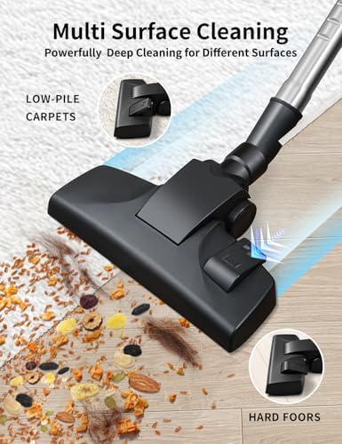 Sweepcent Canister Vacuum Cleaner 1600W Heavy Duty