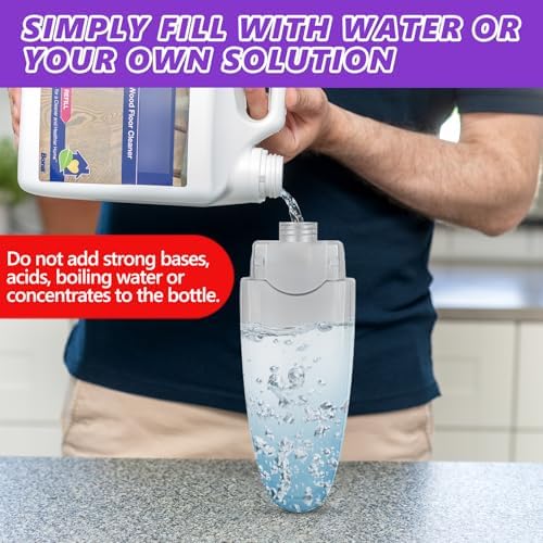 HOMTOYOU Spray Mop with 3 Microfiber Pads for Multi-Surface Cleaning 1