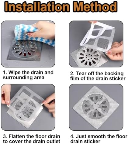 Zengerent 50Pc Disposable Shower Drain Hair Catcher
