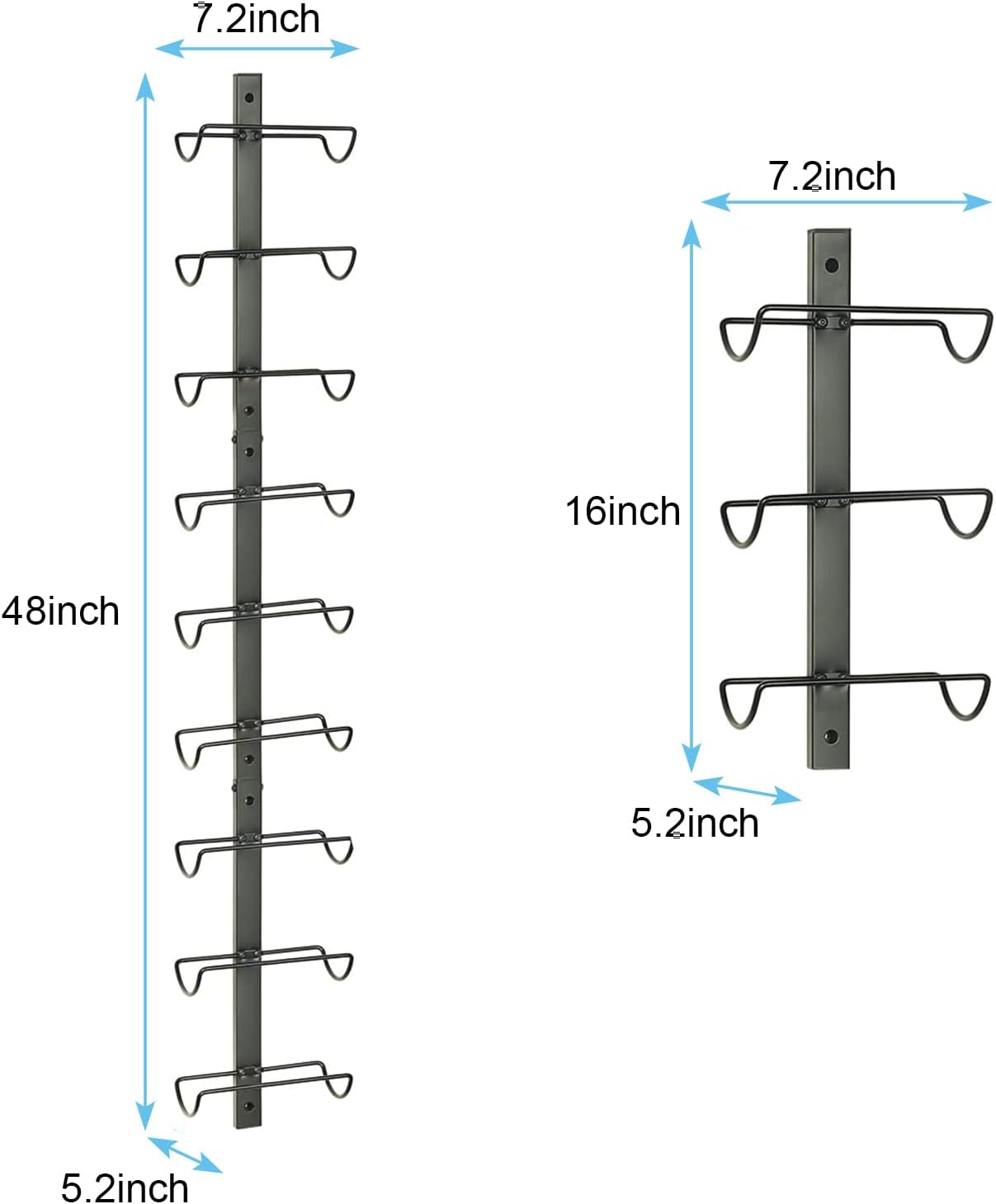 Sonyabecca 9 Bottle Wall Wine Rack - Detachable Sturdy and Versatile